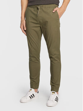 Solid Solid Joggery 21103814 Zielony Slim Fit