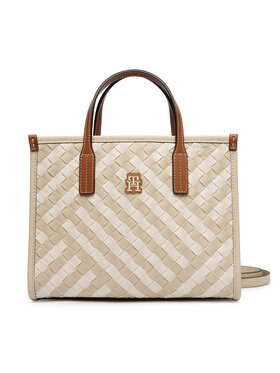 Tommy Hilfiger Tommy Hilfiger Дамска чанта Th City Mini Tote AW0AW18393 Бежов