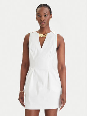 Elisabetta Franchi Elisabetta Franchi Sukienka koktajlowa AB-856-61E2-V490 Biały Regular Fit