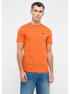 Mustang Mustang T-Shirt Style Austin Pomarańczowy Regular Fit