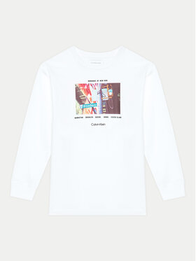 Calvin Klein Jeans Calvin Klein Jeans Blusa City Photo IB0IB02400 Bianco Regular Fit