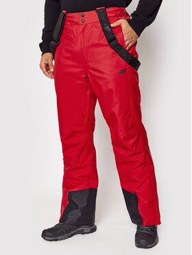 4F 4F Skijaške hlače H4Z21-SPMN003 Crvena Regular Fit