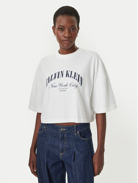 Calvin Klein Jeans Calvin Klein Jeans Tričko LV047F813G Biela Boxy Fit