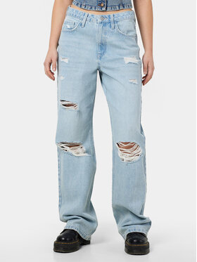 Noisy May Noisy May Blugi Frilla 27030393 Albastru Straight Fit