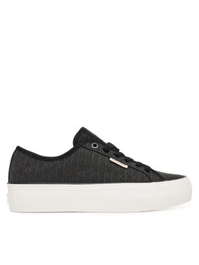 Calvin Klein Calvin Klein Sneakers Vulc Flatf Laceup Jaq Aop HW0HW03265 Negru
