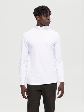 Selected Homme Selected Homme Bluză cu gât 16081962 Alb Regular Fit