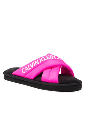 Calvin Klein Jeans Calvin Klein Jeans Bačkory Home Criss Cross Slipper YW0YW00477 Růžová