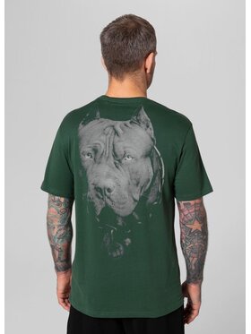 PITBULL PITBULL T-Shirt Koszulka Zielony Regular Fit