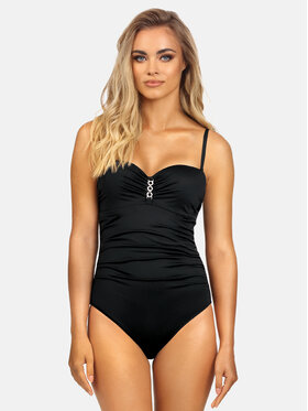 Miss Lou Miss Lou Costume da bagno Wednesday J-ML033 Nero