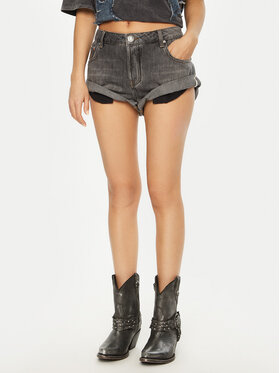 One Teaspoon One Teaspoon Jeansshorts Bandits 26845 Grau Regular Fit