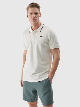 4F 4F Polokošeľa 4FRSS24TPTSM434-12S Biela Regular Fit