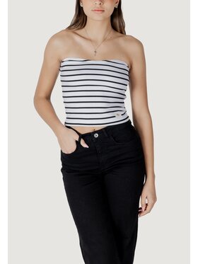 Calvin Klein Jeans Calvin Klein Jeans T-shirt WOVEN LABEL RIB Bianco Rib Fit