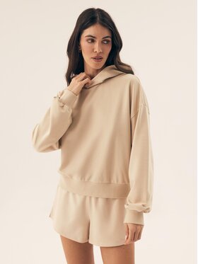 Esotiq Esotiq Bluza 42400 Beżowy Regular Fit