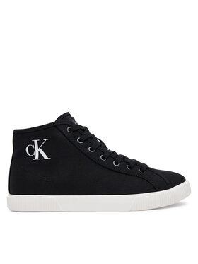 Calvin Klein Jeans Calvin Klein Jeans Снікерcи Ess Vulc Mid Cv Mg Wn YW0YW01761 Чорний