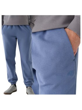 4F 4F Spodnie dresowe 4FWMM00TTROM1140-32S Niebieski Regular Fit