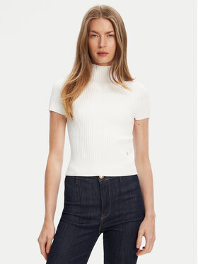 Guess Guess Sweter W5YR04 Z0040 Biały Regular Fit