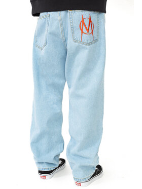 Mercur Mercur Jeansy Monument Niebieski Baggy Fit