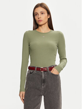 Tommy Jeans Tommy Jeans Palaidinė Essential DW0DW17387 Žalia Slim Fit