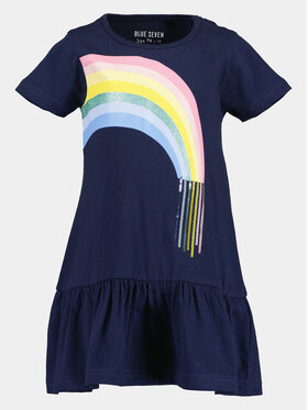 Blue Seven Blue Seven Kasdieninė suknelė 721649 X Tamsiai mėlyna Regular Fit