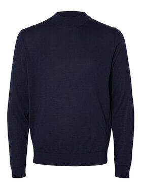 Selected Homme Selected Homme Pull à col roulé 16090148 Bleu marine Regular Fit