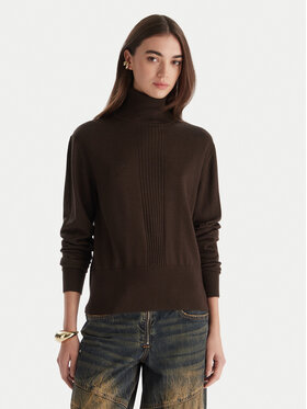 Patrizia Pepe Patrizia Pepe Golf 2K0340 KM36 Brązowy Regular Fit