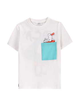 Coccodrillo Coccodrillo Tricou WC5143201HBK Écru Regular Fit