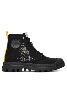 Palladium Palladium Schnürstiefeletten Pampa-Petit Prince 74449-008-M Schwarz