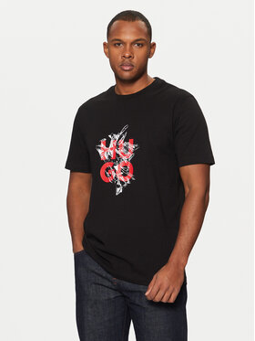 HUGO HUGO T-Shirt Racing Bulls 50523839 Czarny Regular Fit