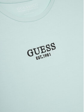 Guess T-shirt J4BI34 J1314 Svijetloplava Boxy Fit