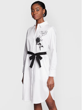 Marella Marella Hemdkleid Panda 2332210431 Weiß Regular Fit