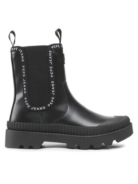 Pepe Jeans Pepe Jeans Sztyblety Gum Chelsea PLS50466 Czarny