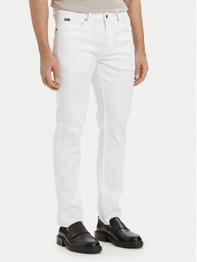 BOSS BOSS Jeans hlače H-Delaware 50561555 Bela Slim Fit