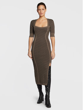 Gestuz Gestuz Trikotažinė suknelė Matthea 10906265 Žalia Slim Fit