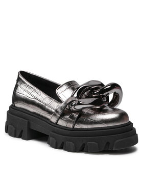 Carinii Carinii Loaferice B5976 Srebrna