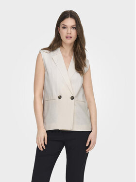 ONLY ONLY Жилет Caro 15278794 Білий Loose Fit