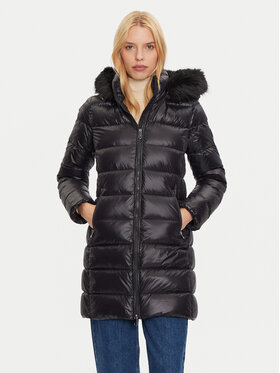 Tommy Hilfiger Tommy Hilfiger Geacă din puf WW0WW43122 Negru Regular Fit