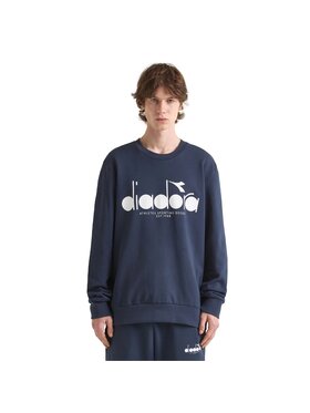 Diadora Diadora Bluza DIADORA SWEATSHIRT CREW LOGO Granatowy Regular Fit
