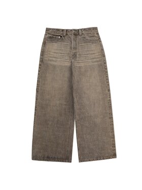 2005 2005 Jeansy Baggy Fit Denim Brązowy Baggy Fit
