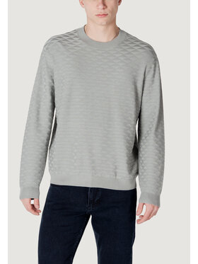 Armani Exchange Armani Exchange Sweter XM000707 AF10454 Szary Casual Fit