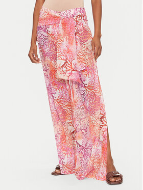 Guess Guess Bavlnené nohavice E5GB01 WH4T2 Koralová Regular Fit