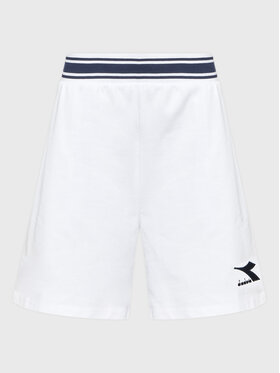 Diadora Diadora Športne kratke hlače Tweener 102.179334 Bela Relaxed Fit