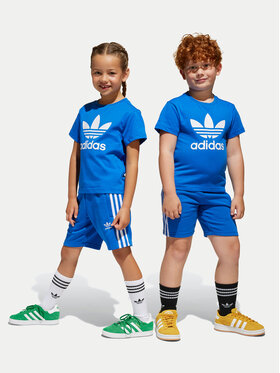 adidas adidas Set T-Shirt und Shorts adicolor JC9157 Blau Regular Fit