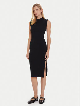 Morgan Morgan Úpletové šaty 252-RMLISEA Čierna Slim Fit