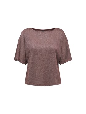 ONLY ONLY T-shirt Onlamber life ss oneck shine Marrone Regular Fit
