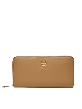 Tommy Hilfiger Tommy Hilfiger Portofel Mare de Damă Th Soft Logotape Lrg Za AW0AW16927 Maro