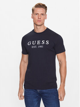 Guess Guess T-Shirt U3YI00 K6YW0 Granatowy Regular Fit
