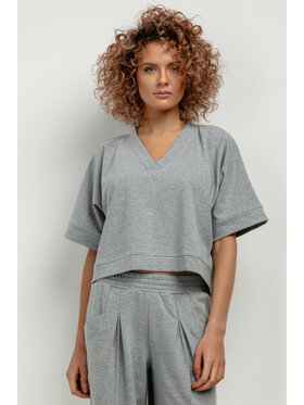 Tessita Tessita Bluza T416/2/XL-XXL Szary Loose Fit