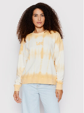 Lee Lee Bluza Tie Die L53OEIUH 112145252 Żółty Relaxed Fit