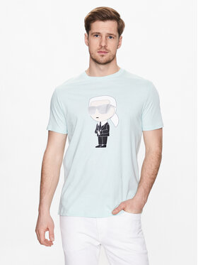 KARL LAGERFELD KARL LAGERFELD T-Shirt 755071 532251 Zielony Regular Fit