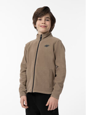 4F 4F Флісовий реглан 4FJAW23TFLEM105 Бежевий Regular Fit